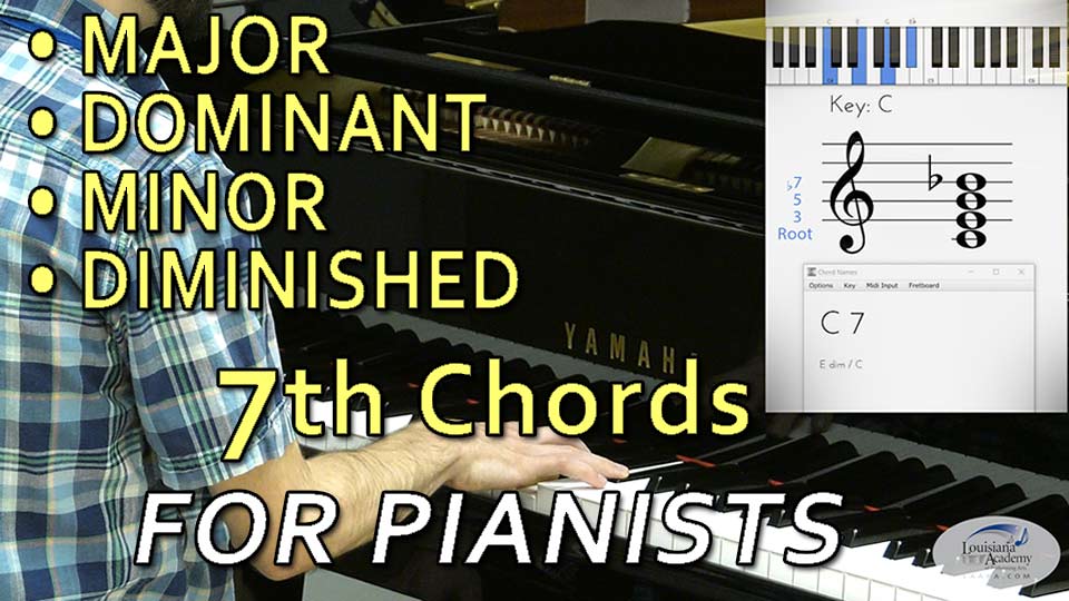 Learning how to play 7th chords on the piano