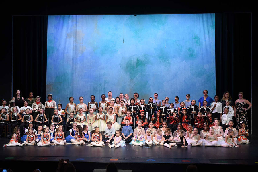 Dance Students showing off their awards at a LAAPA Spring Dance Recital in Metairie and Mandeville, LA