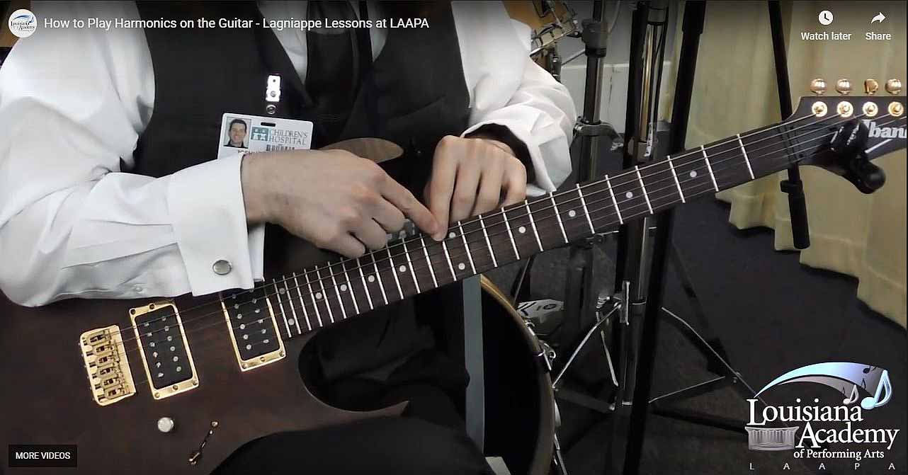 How to Play Harmonics on the Guitar at LAAPA in New Orleans, Covington, and Mandeville, LA
