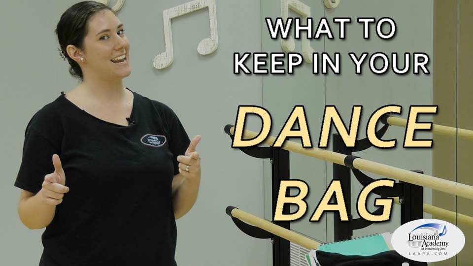 Here's what to keep in your dance school bag!