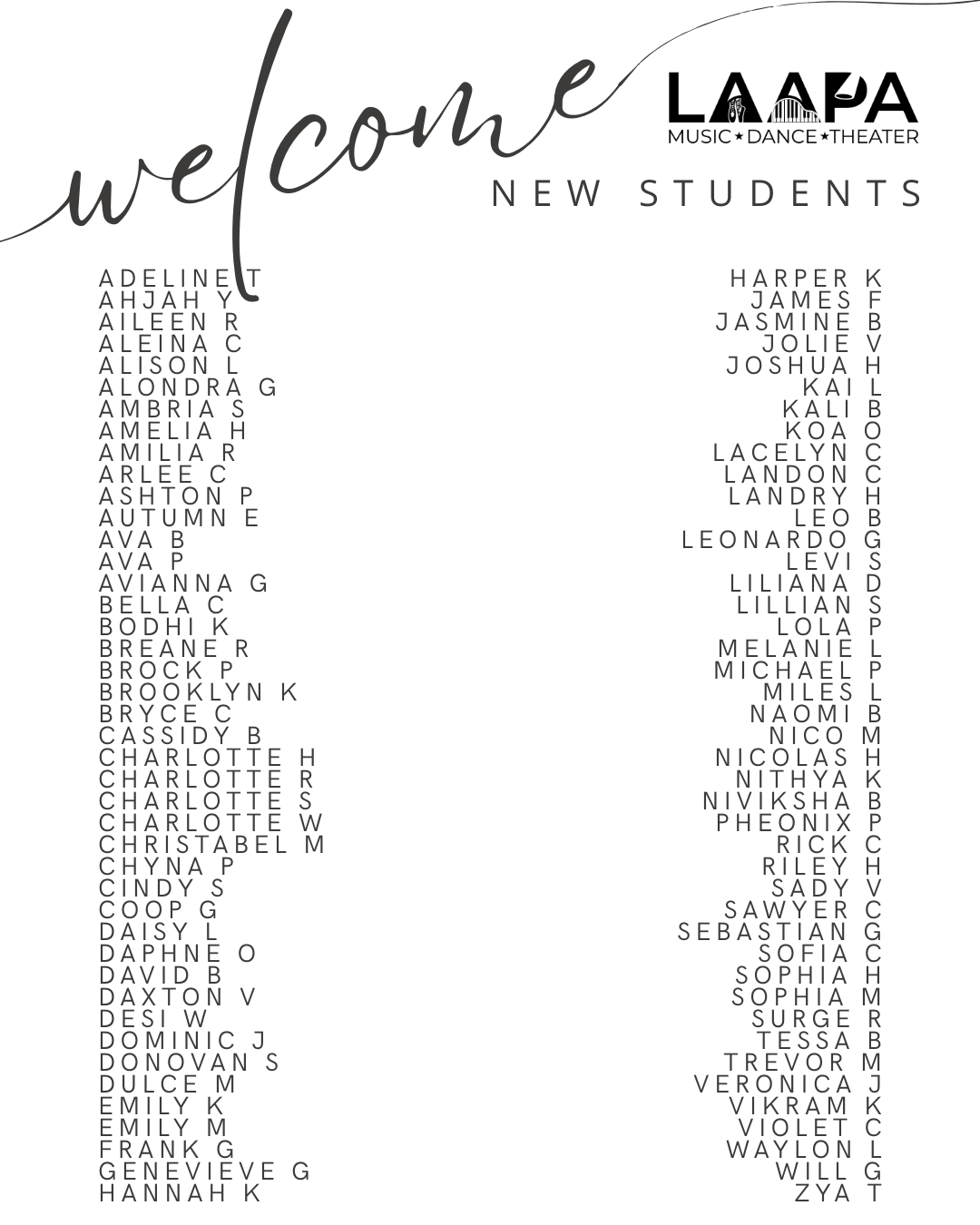new students