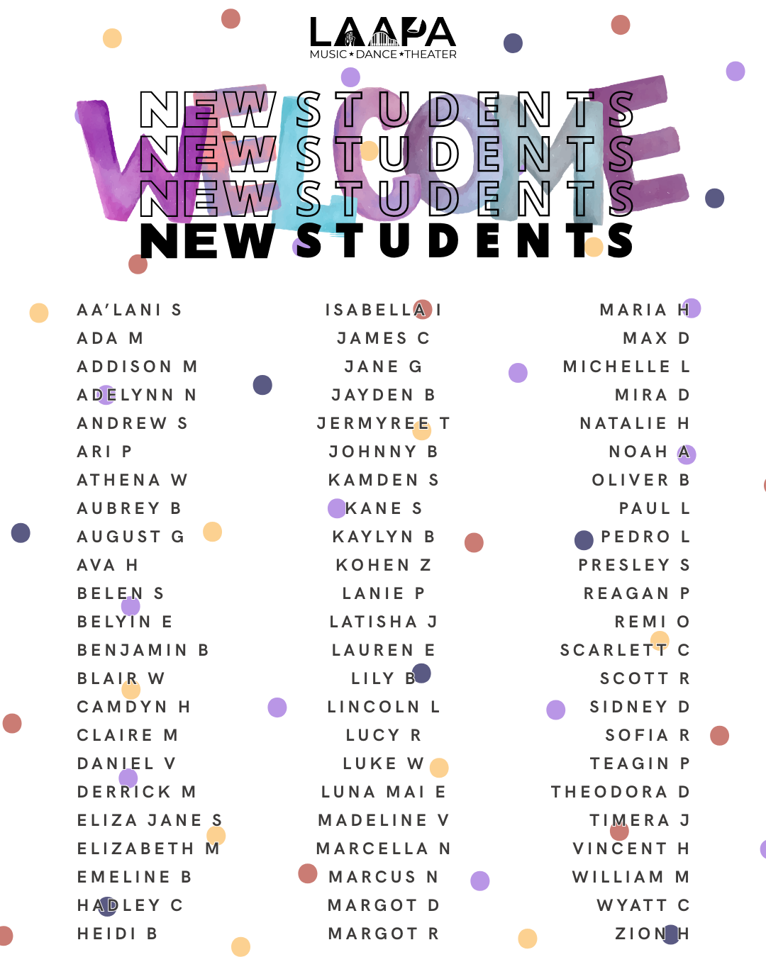 new students