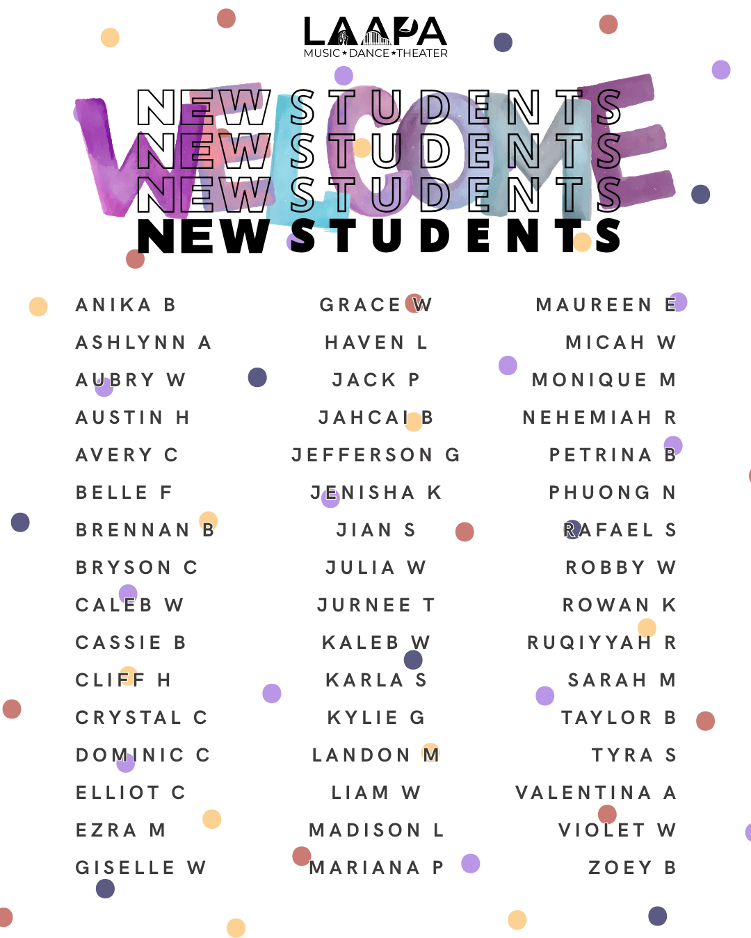 new students