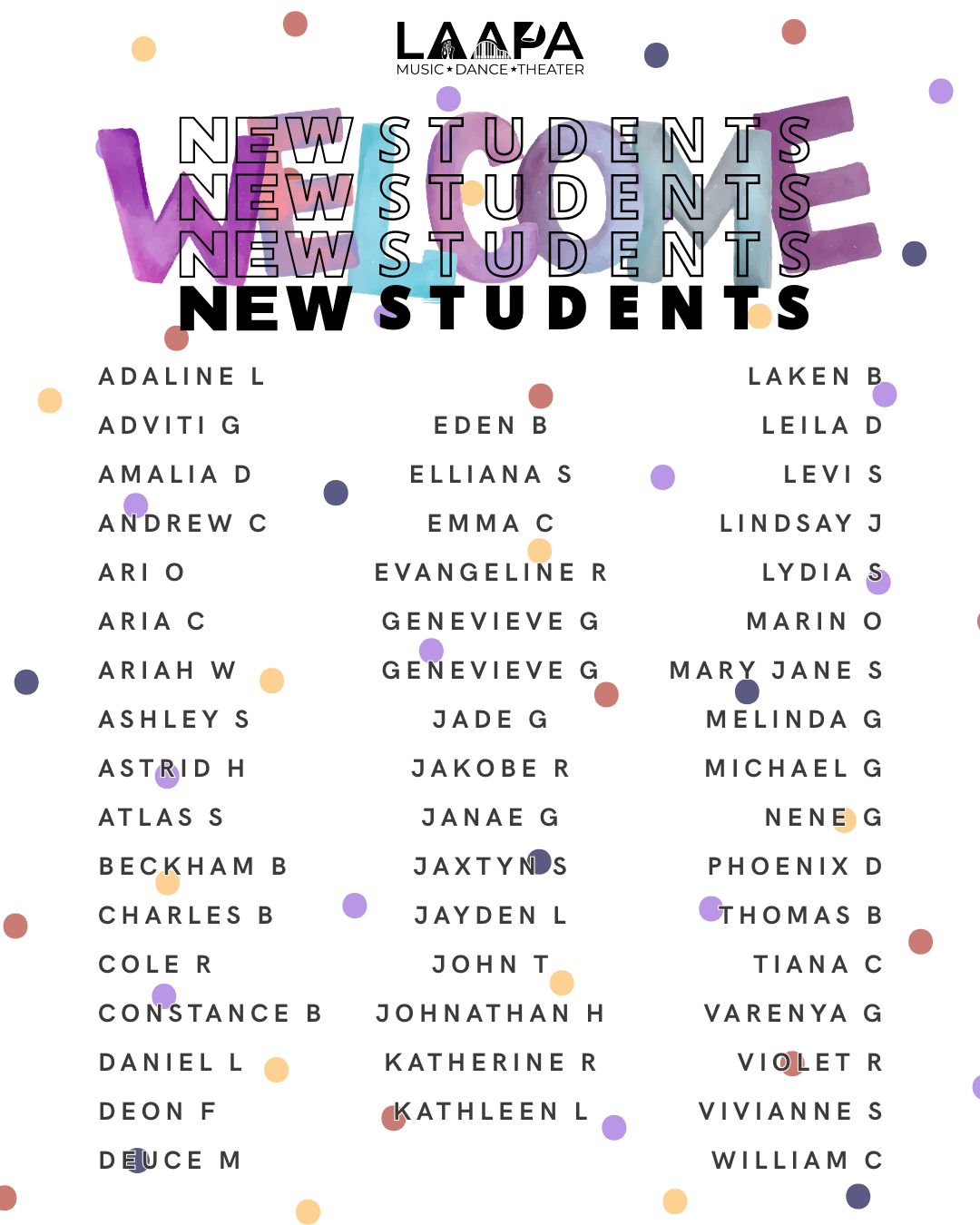 new students