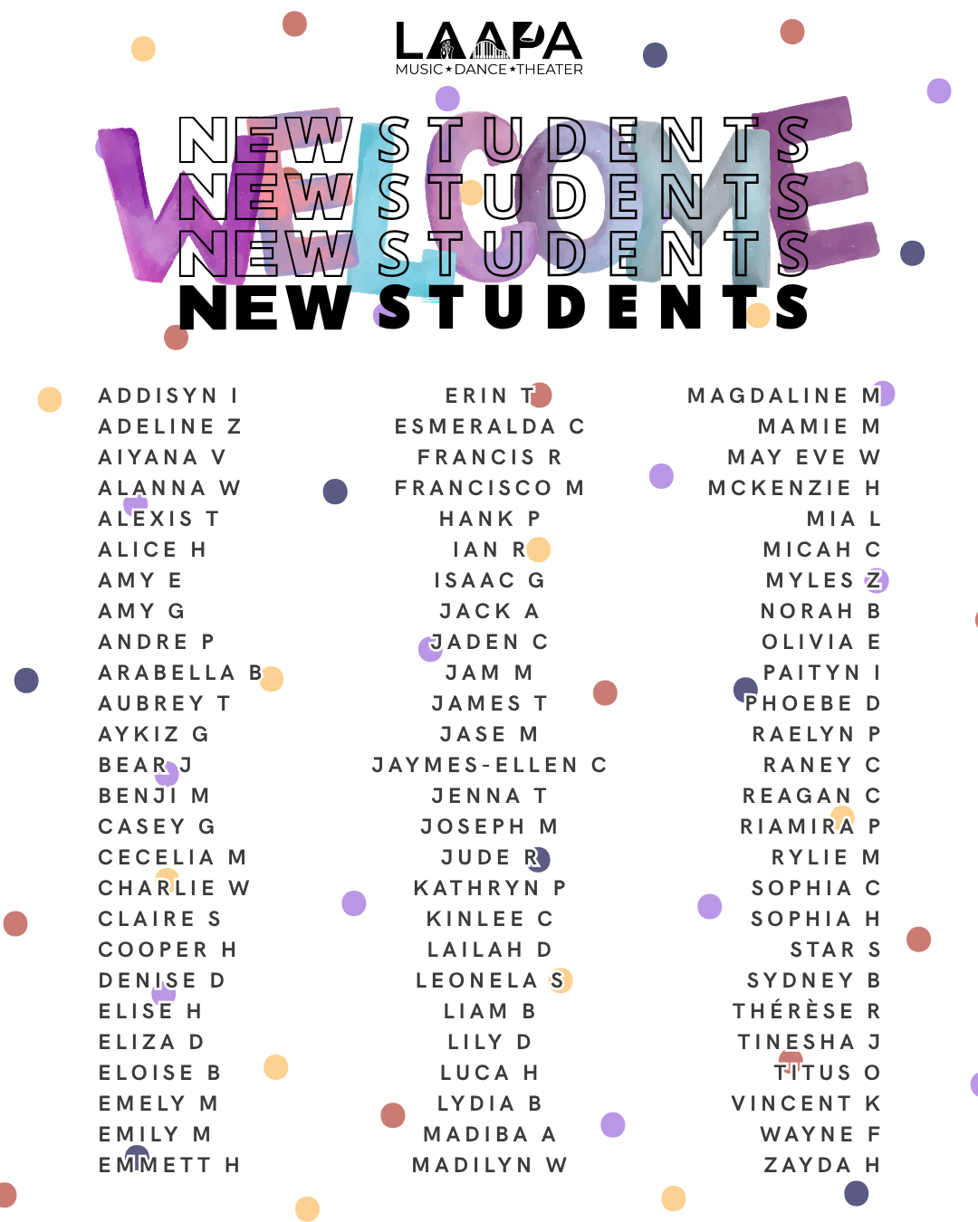 new students
